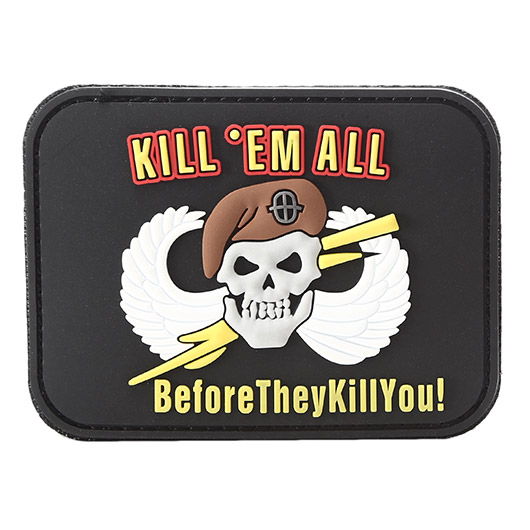 Van Os 3D Rubber Patch Kill 'em all schwarz