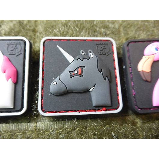 JTG 3D Rubber Patch mit Klettflche Angry Unicorn fullcolor Bild 5