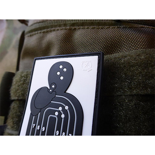 JTG 3D Rubber Patch mit Klettflche Business Card schwarz/wei Bild 4