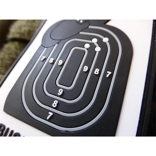 JTG 3D Rubber Patch mit Klettflche Business Card schwarz/wei Bild 5