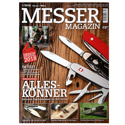 Zeitschrift Messer Magazin 01/2018