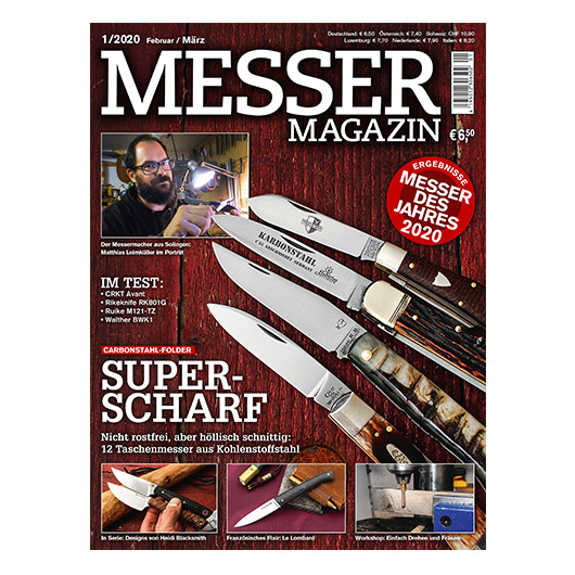 Zeitschrift Messer Magazin 01/2020