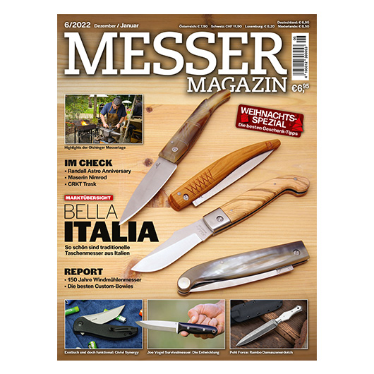 Zeitschrift Messer Magazin 06/2022 Dezember/Januar