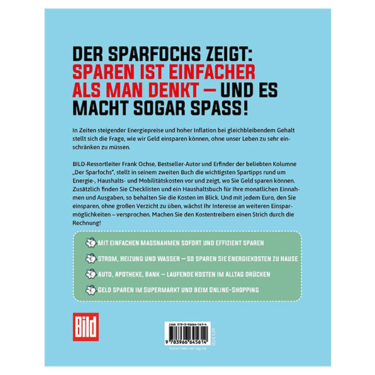 Sparen ohne Verzicht! Zweites Buch: Die wichtigsten Spartipps rund um Energie-, Haushalts- und Mobilittskosten. Bild 2