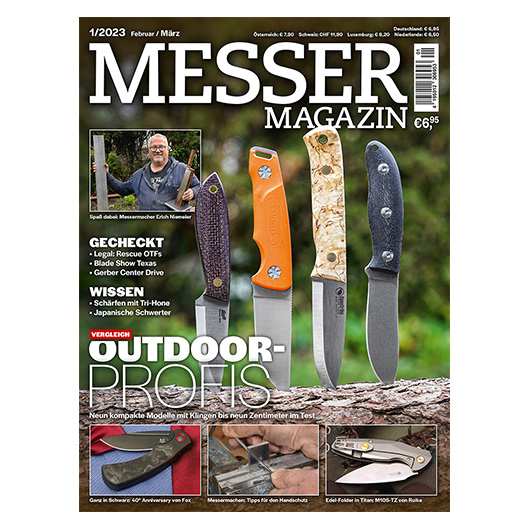 Zeitschrift Messer Magazin 01/2023 Februar/Mrz