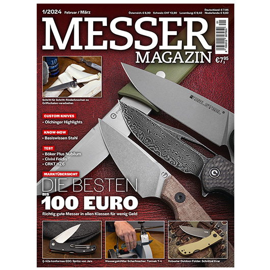 Zeitschrift Messer Magazin 01/2024 Februar/März