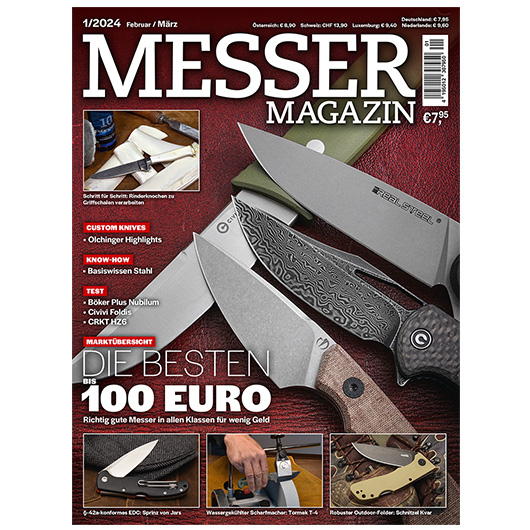 Zeitschrift Messer Magazin 01/2024 Februar/Mrz