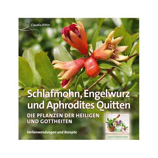 Schlafmohn,Engelwurz und Aphrodites Quitten Pflanzen der heiligen und Gottheiten