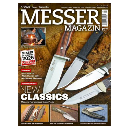 Zeitschrift Messer Magazin 4/2025 August/September