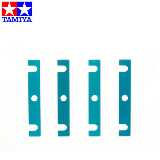 Tamiya TRF417 Aluminium Abstandshalter 1,0mm blau (4 Stück) 53933