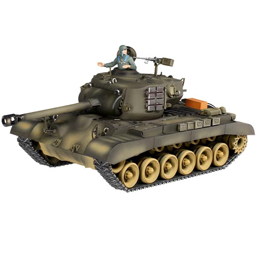 Torro RC Panzer Pershing M26 Pershing Snow Leopard grün 1:16 Metallketten schussfähig 1112873426 Bild 1