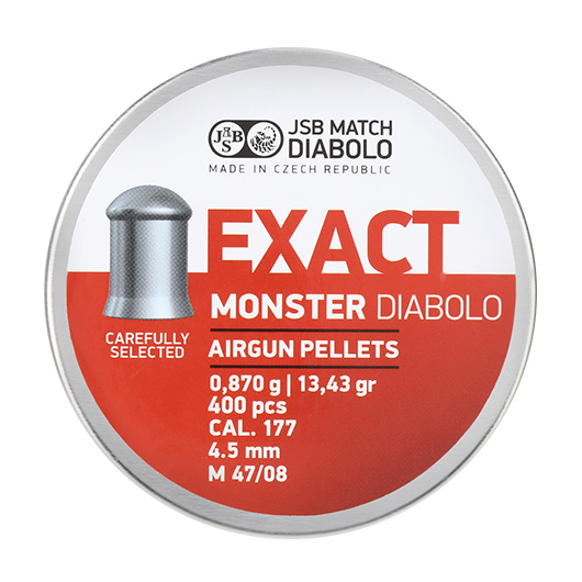 JSB Rundkopf Diabolos Exact Monster, 4,5mm 400 Stck Bild 3