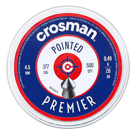 Crosman Pointed Spitzkopf Diabolos Kal. 4,5mm 0,49g 500er Dose Bild 3