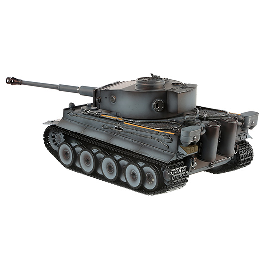 Versandrcklufer RC Panzer Tiger I Frhe Version grau 1:16 schussfhig Rauch & Sound RTR Bild 2