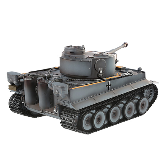 Versandrcklufer RC Panzer Tiger I Frhe Version grau 1:16 schussfhig Rauch & Sound RTR Bild 4