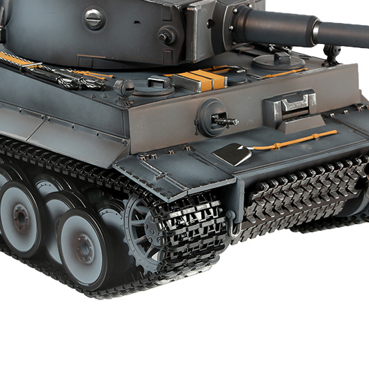 Versandrcklufer RC Panzer Tiger I Frhe Version grau 1:16 schussfhig Rauch & Sound RTR Bild 7