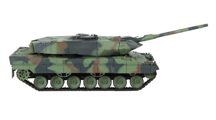 Versandrcklufer Leopard 2A6 RC Panzer tarn 1:16 schussfhig Rauch & Sound RTR Bild 2