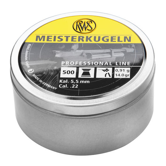 RWS Meisterkugeln Flachkopf-Diabolos 5,5mm 500 Stck Bild 1