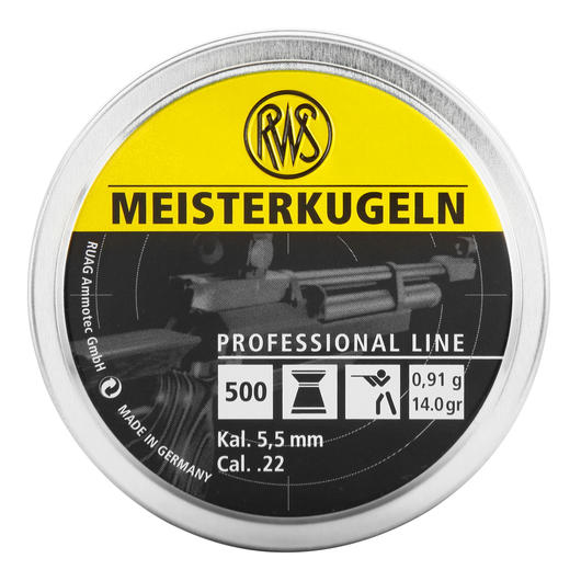 RWS Meisterkugeln Flachkopf-Diabolos 5,5mm 500 Stck Bild 3