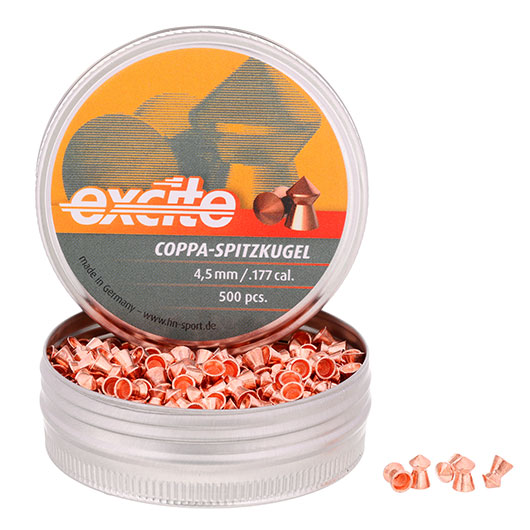 H&N Spitzkopf-Diabolos Excite Coppa-Spitzkugel 4,5mm 500 Stck