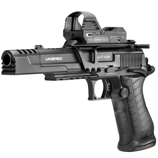 Umarex Race Gun CO2 Luftpistole 4,5mm BB Blowback schwarz mit Leuchtpunktvisier Bild 1