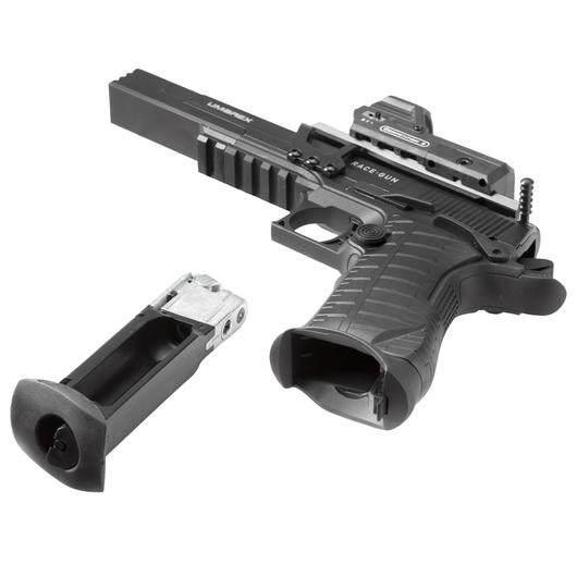 Umarex Race Gun CO2 Luftpistole 4,5mm BB Blowback schwarz mit Leuchtpunktvisier Bild 3