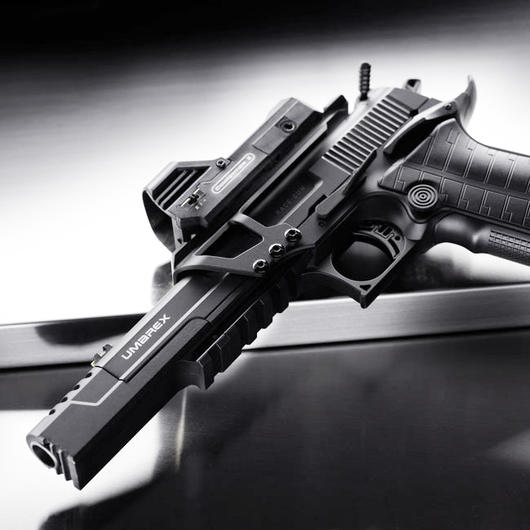 Umarex Race Gun CO2 Luftpistole 4,5mm BB Blowback schwarz mit Leuchtpunktvisier Bild 4