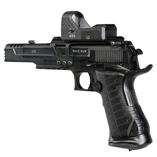 Umarex Race Gun CO2 Luftpistole 4,5mm BB Blowback schwarz mit Leuchtpunktvisier Bild 10