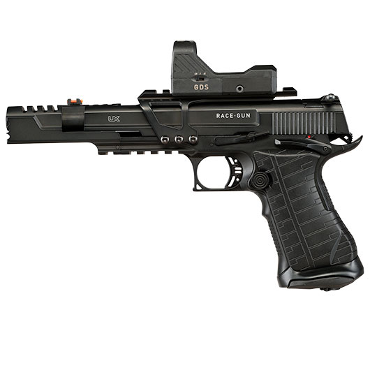 Umarex Race Gun CO2 Luftpistole 4,5mm BB Blowback schwarz mit Leuchtpunktvisier Bild 4