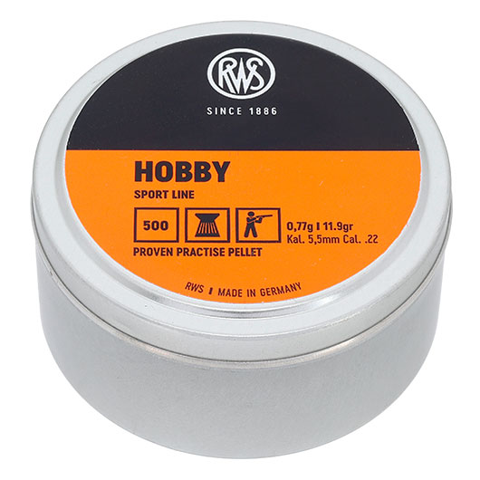 RWS Flachkopf-Diabolos Hobby 5,5mm 500 Stck Bild 1