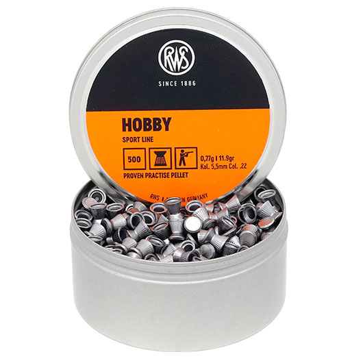 RWS Flachkopf-Diabolos Hobby 5,5mm 500 Stck Bild 3