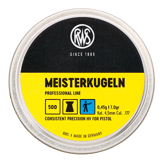 RWS Meisterkugeln Flachkopf-Diabolos 0,45 g 4,5mm 500 Stck Bild 3