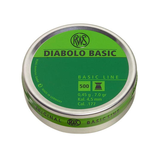 RWS Flachkopf-Diabolos Basic 4,5mm 500 Stck