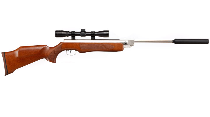 Weihrauch HW 35K Silverwood Luftgewehr inkl. Zielfernrohr Schalldmpfer Kal. 4,5mm Diabolo Bild 4