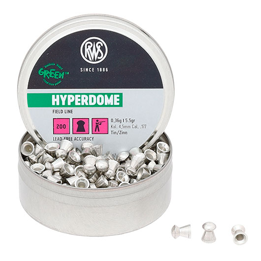 RWS Rundkopf-Diabolos Hyperdome 0,36g, 4,5mm 200 Stck