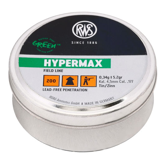 RWS Spitzkopf-Diabolos Hypermax 4,5mm 200 Stck Bild 1