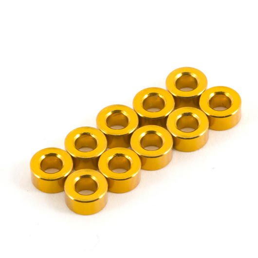 Team Durango Distanzhlsen 6x3x3mm (10 Stck) gold TD709036