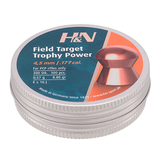 H&N Rundkopf-Diabolos Field Target Trophy Power 4,5mm 300 Stck Bild 1