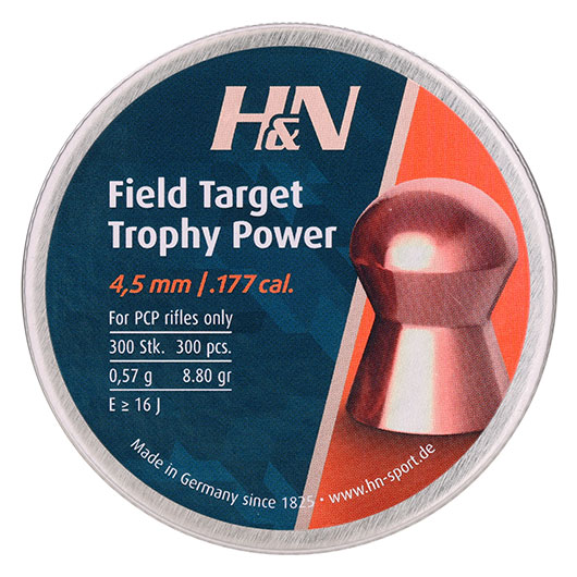 H&N Rundkopf-Diabolos Field Target Trophy Power 4,5mm 300 Stck Bild 3
