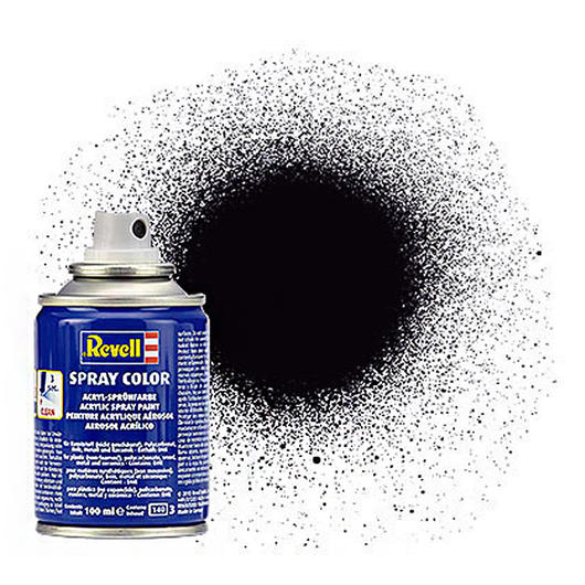 Revell Acryl Spray Color Sprühdose Schwarz matt 100ml 34108