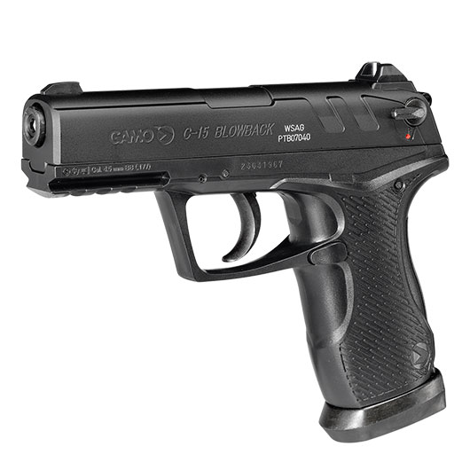 Gamo C15 CO2 Luftpistole Kal. 4,5mm BB Blowback schwarz Bild 1