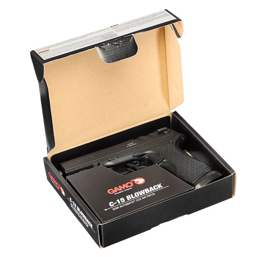 Gamo C15 CO2 Luftpistole Kal. 4,5mm BB Blowback schwarz Bild 10