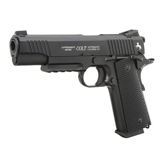 Colt M45 CQBP Vollmetall CO2 Pistole 4,5 mm (.177) BB brniert Blowback Bild 1