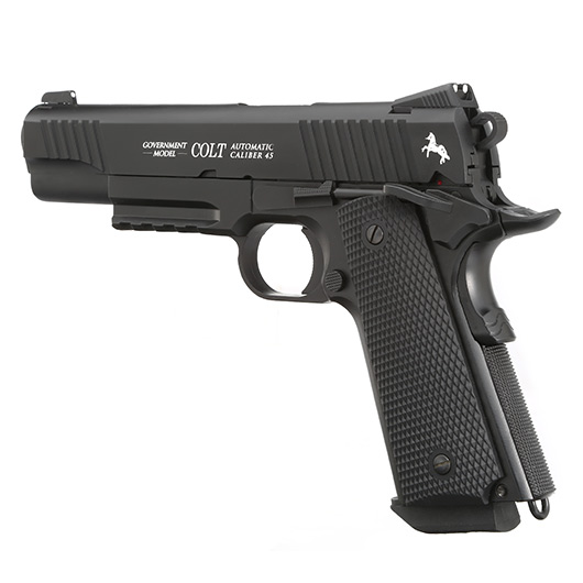 Colt M45 CQBP Vollmetall CO2 Pistole 4,5 mm (.177) BB brniert Blowback Bild 2