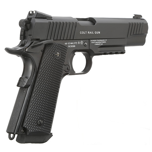 Colt M45 CQBP Vollmetall CO2 Luftpistole 4,5 mm BB brniert Blowback Bild 3