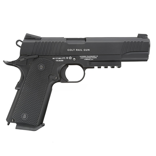 Colt M45 CQBP Vollmetall CO2 Luftpistole 4,5 mm BB brniert Blowback Bild 4