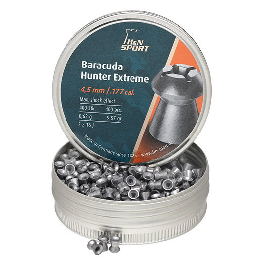 H&N Baracuda Hunter Rundkopf-Diabolos Extreme Hohlspitze 4,5mm 400 Stck