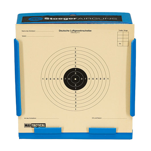 Stoeger Kugelfangkasten 14 x 14 cm aus Stahl f�r Luftpistolen / Luftgewehre blau Bild 6