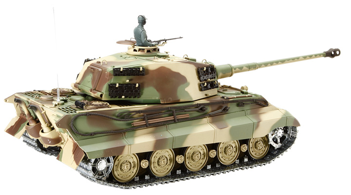 RC Panzer Knigstiger Henschel Turm 1:16 Professional Line IR/BB Metallketten und Metallgetriebe schussfhig Bild 11