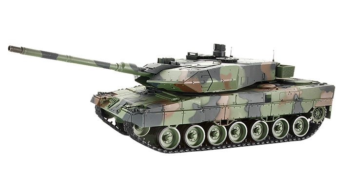 RC Panzer Leopard 2A6 1:16 Infrarot-Gefechtssystem und 6 mm Schussfunktion mehrstufiges Getriebe